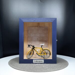 IRONMAN & SPORTS AWARDS DISPLAY CASE  Box 8 x 10 x 4 PAINTED METAL PLATE PERSONALIZATION